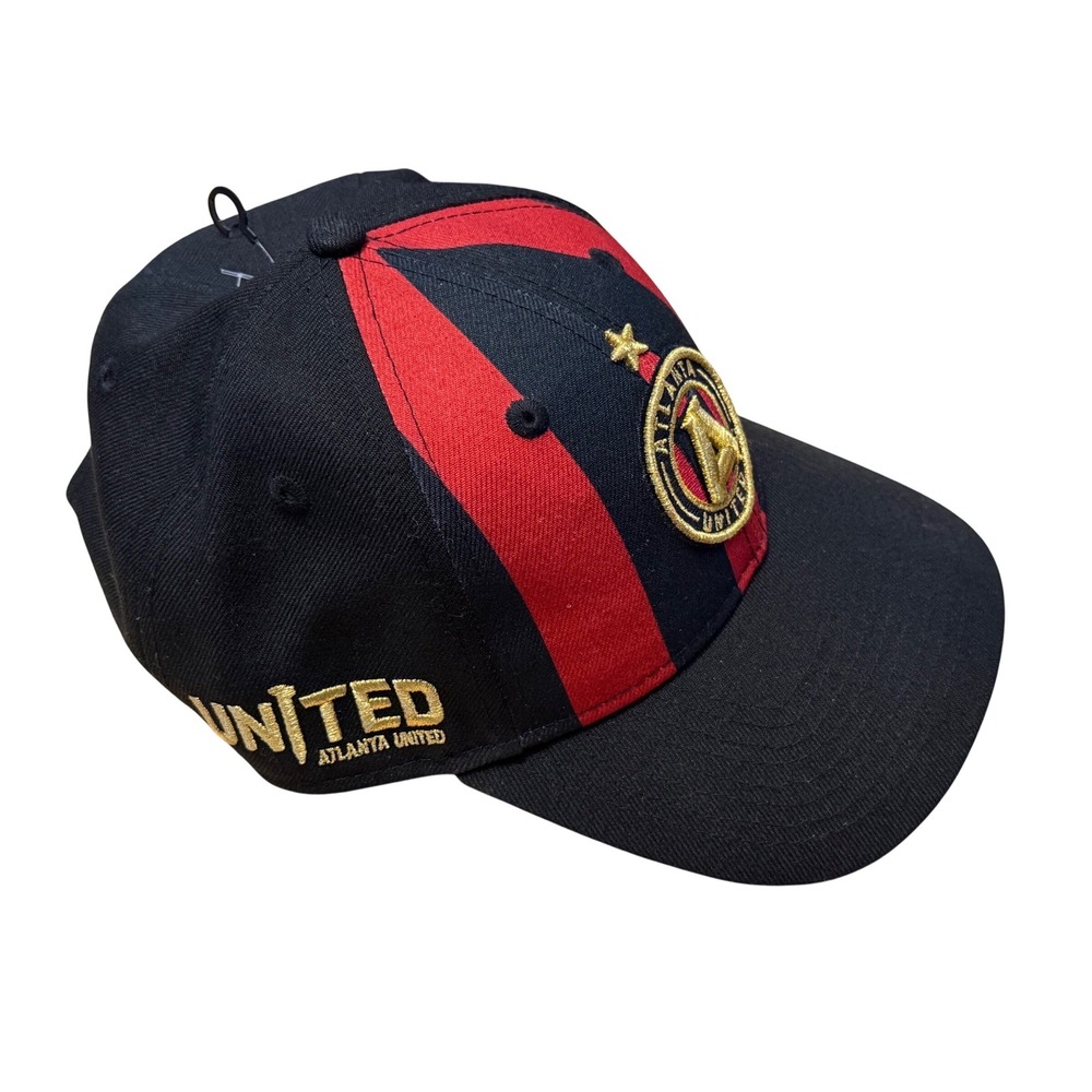 New Era Atlanta United FC 9TWENTY Hat Mens Red Black‎ Striped MLS Soccer Cap